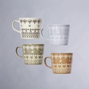 앤틱 도자기 머그 310ml 4색 빈티지컵 예쁜머그 일본그릇