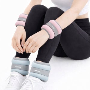 타미나 손목 발목 모래주머니 중량밴드 웨이트밴드 1kg 블루 2개입