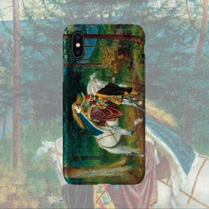 명화 케이스 2468 Walter Crane- La belle Dame Sans Merci 월터 크레인 - 아름다운 무정한 여인 기사와 여인 아이폰XS하드