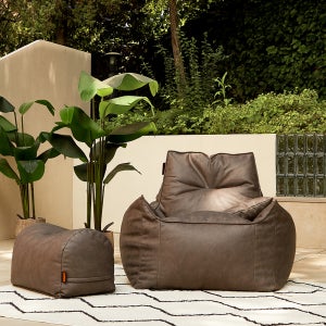 보니타 빈백 초대형 사하라 BR803 비건레더 풋스툴세트 빈백소파