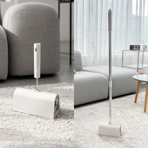 필굿리빙 긴 돌돌이 밀대 롱 테이프 클리너 크리너 바닥 롱핸들 대형