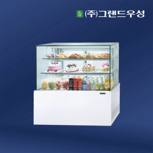 우성 제과쇼케이스 700 사각 화이트 음료 디저트 케익 델리 마카롱 업소용 2단 3단 4단