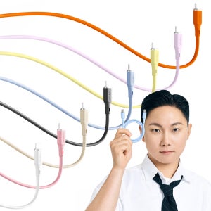 보바 고급 실리콘 C to C 60W 초고속케이블