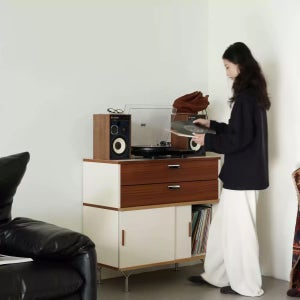 헬싱키 미드센추리 모던 모듈 캐비닛 거실장 수납장 90cm