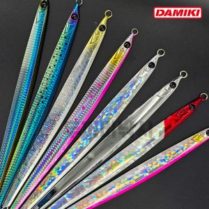 다미끼 랜스 LJ 롱 메탈지그 부시리 방어 참치 삼치 200g 지깅낚시