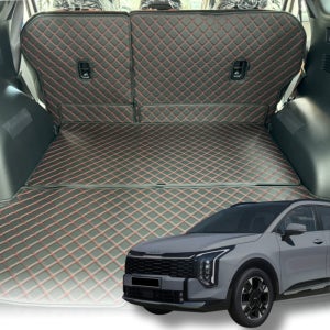 카새로이 기아 25년형 더뉴 스포티지 차량용 오염방지 가죽 퀄팅 차박 트렁크 매트