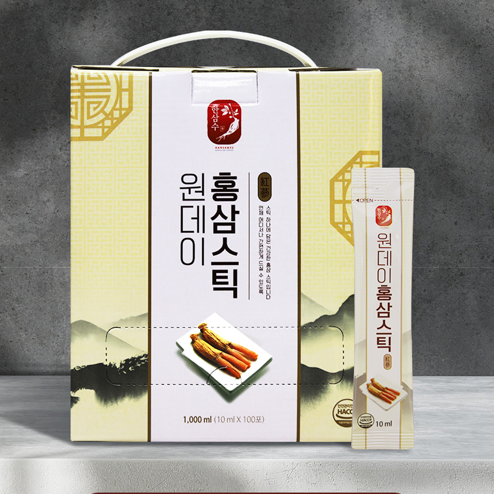 한삼수 원데이 홍삼 스틱 10ml x 100포