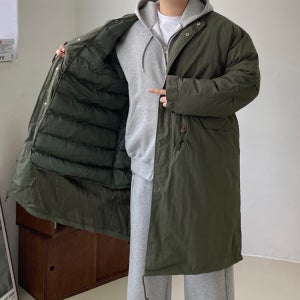 남자야상패딩 남자롱야상 개파카 피쉬테일