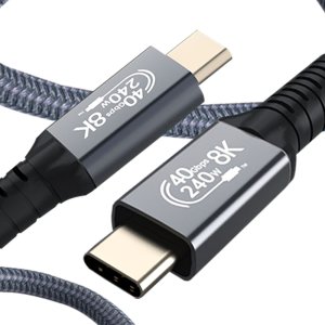 초고속 C to C타입 충전 케이블 8K 240W USB4 스마트폰 데이터 케이블