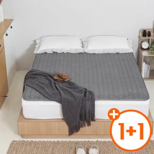 한일온열기 그래핀탄소매트 전자파없는 카본 전기 온열매트 침대 캠핑 전기장판 1인용 1+1