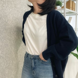 캐시미어가디건 울가디건 모나코베이직