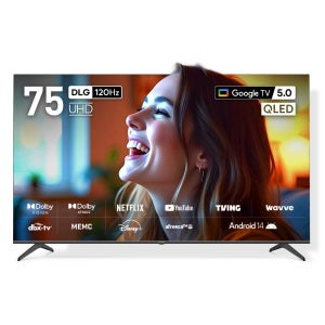 프리즘 CP75G5Q 191cm (75인치) 4K QLED 구글5.0 스마트 TV 1등급