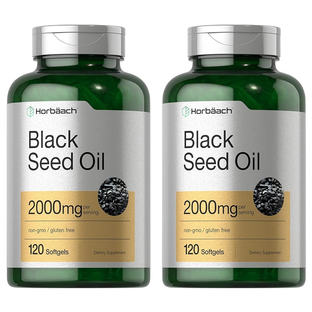 호바흐 <b>블랙</b>커민 <b>씨드 오일</b> 2000mg 120정 2통