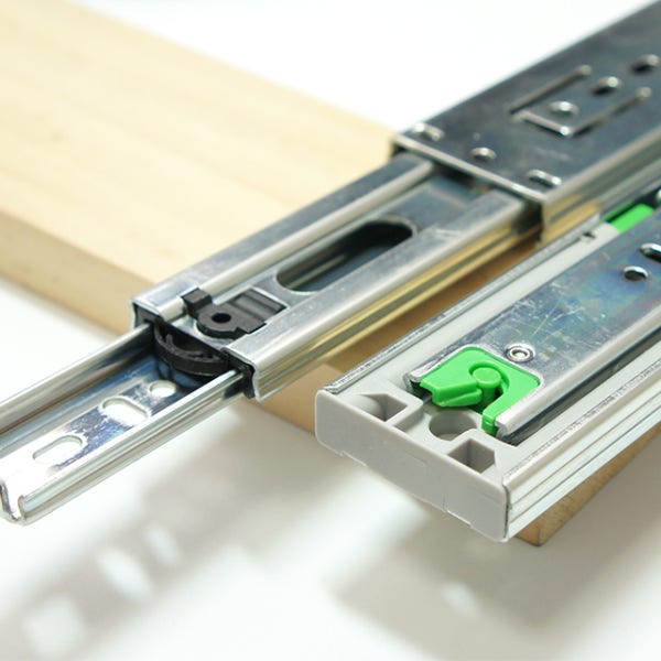 서랍레일 서랍장레일 3단볼레일 광폭 댐핑 댐퍼 250mm