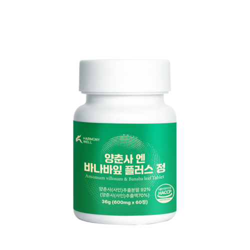 하모니웰 조화로운 <b>인생</b>을 위하여 코로솔산 락토페린 양춘사 엔 바나바잎 플러스 정(60정)