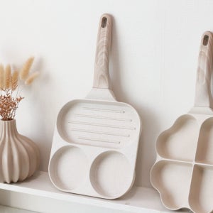 IH 인덕션 원형 3구 팬 에그팬 후라이팬 코팅 미니 프라이팬 브런치 AA