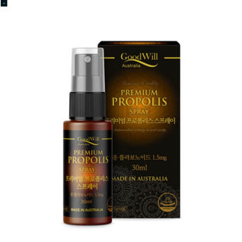 <b>굿윌</b> 호주 프로폴리스 스프레이 30ml 마른기침 가래가 잔기침 기침가래 계속