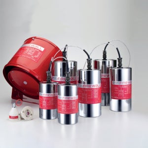 자가발전형 고체에어로졸소화기 자동소화장치 KF-500A/소방자재 소방 화재