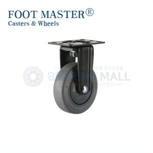 지덕산업 캐스타 풋마스터 PL-75-F-LUD 경하중 캐스타 평판취부형