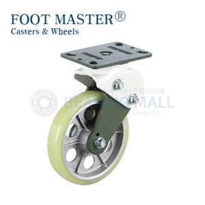 지덕산업 캐스타 충격흡수 GSST-200W 광폭 충격흡수캐스터 동력차량견인가능 HUD ONLY