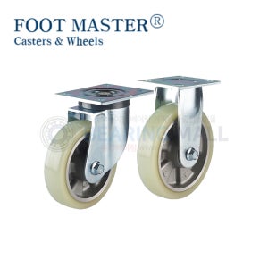 지덕산업 캐스타 풋마스터 PLM-200-MUD-PEU 중하중 캐스타