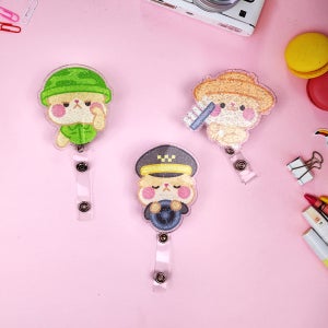 클립형 글리터 아크릴 릴홀더 istoremake 테이프걸이 굿즈 주문제작