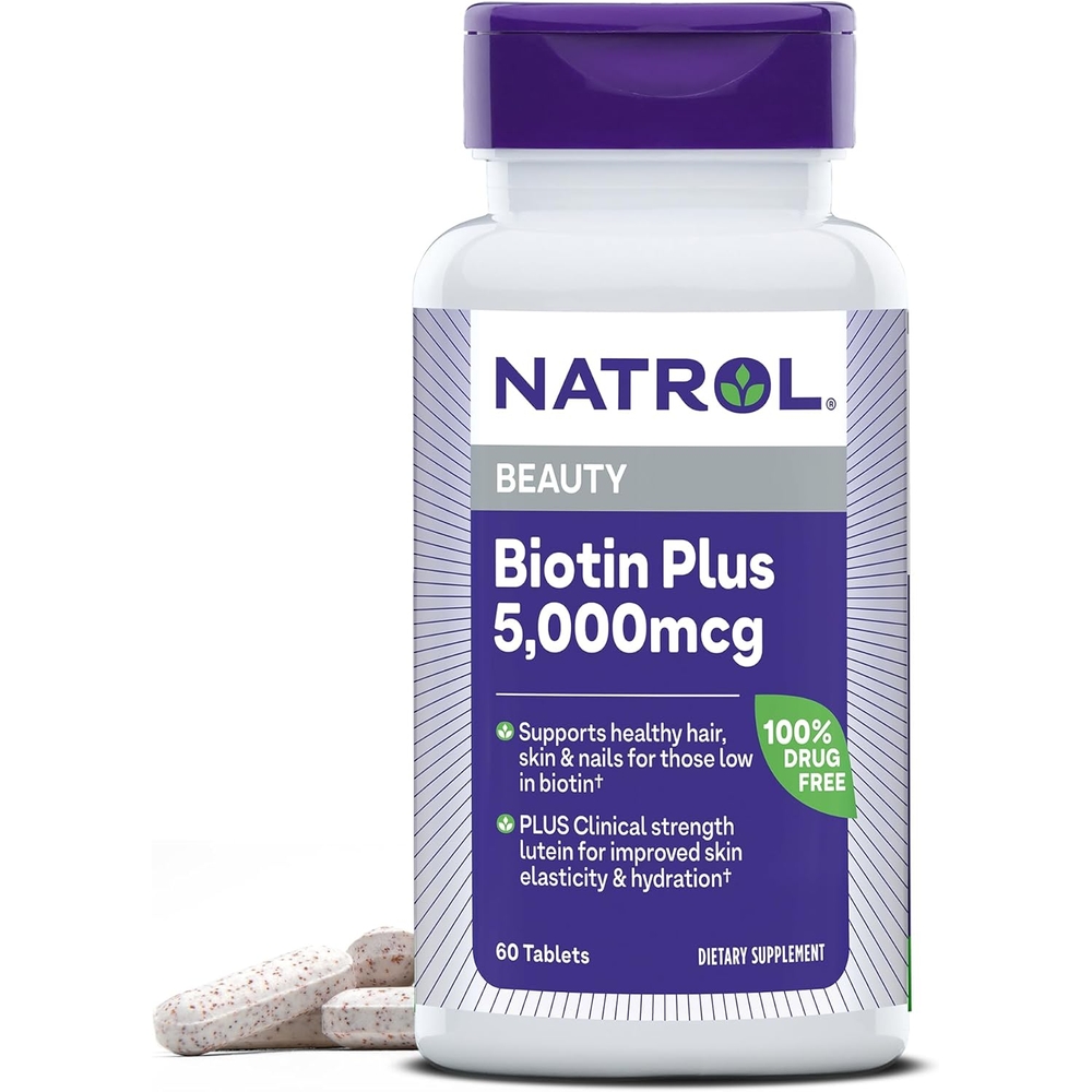 <b>나트롤</b> 뷰티 비오틴 플러스 <b>루테인</b> 5000mcg 60정
