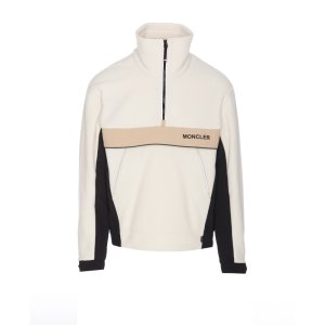 몽클레어 24FW 그레노블 8G000 13 89AK821I 로고 플리스 하프집업 스웨트셔츠 Moncler