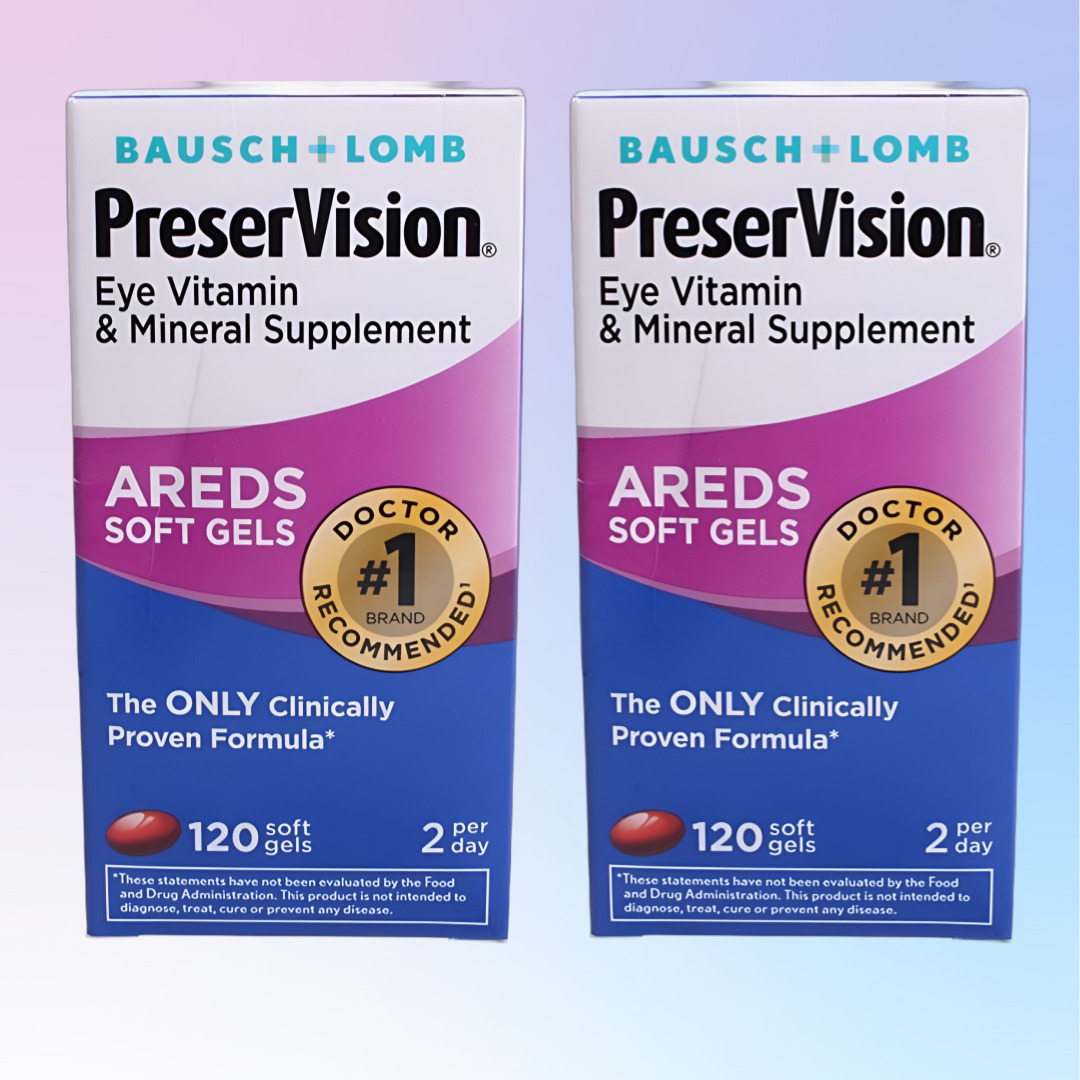 바슈롬 프리저비전 <b>AREDS 루테인</b> 120정 X 2개