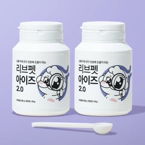리브펫 아이즈 고양이 강아지 눈 눈물 영양제 60g, 2개