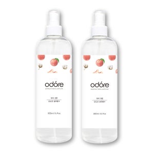 오도르 패브릭 퍼퓸 섬유향수 피치코튼, 500ml, 2개