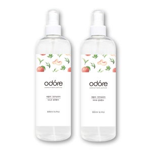 오도르 패브릭 퍼퓸 섬유향수 에끌라그린티앤피치, 500ml, 2개