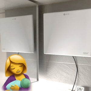 아기 신생아 온풍기 히터 벽걸이 화장실용 욕실용 베비따땃 1kw