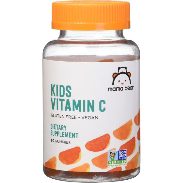 마마 베어 키즈 <b>비타민C</b> 비건 오렌지맛 60구미