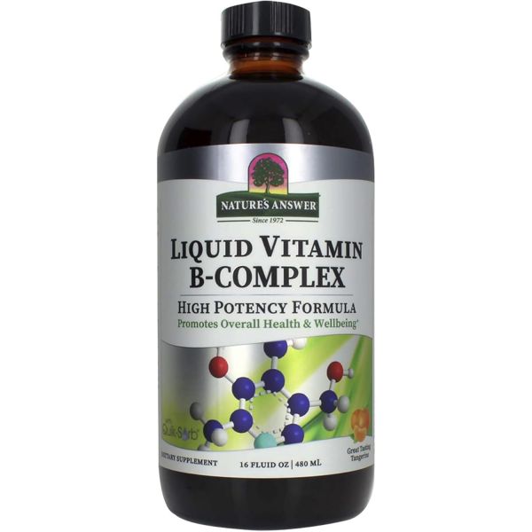 네이처스앤서 <b>리퀴드 비타민 B</b> <b>컴플렉스</b> 티아민 리보플라빈 나이아신 <b>비타민B</b>6 이노시톨 480mL 32회분