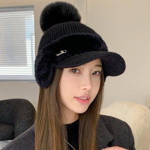 밍크털모자 방한모 귀달이캡 군밤 여성방한