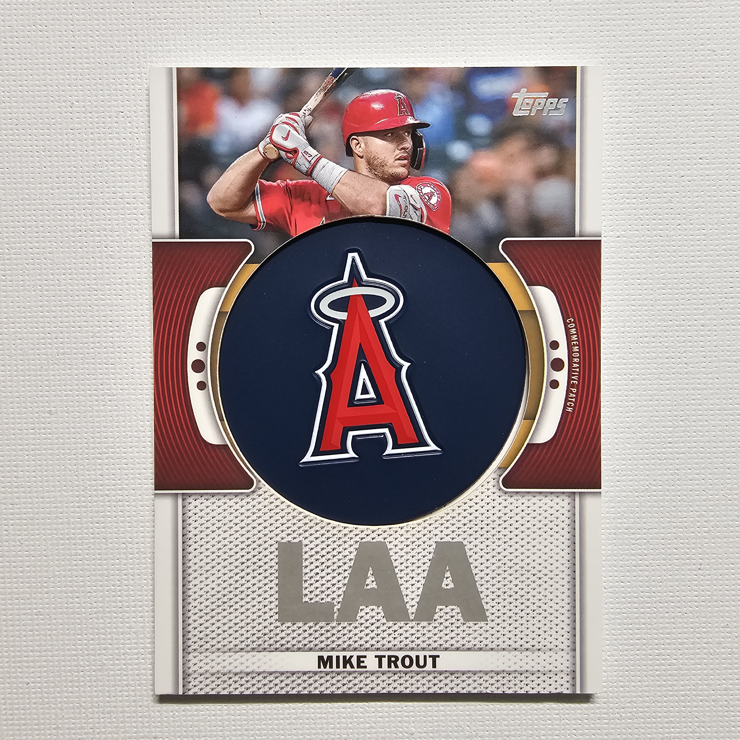 2023 Topps Series 1 Team Logo Commemorative Patch Mike Trout #TLP-MT Patch 마이크 트라웃 야구카드 / MLB-4