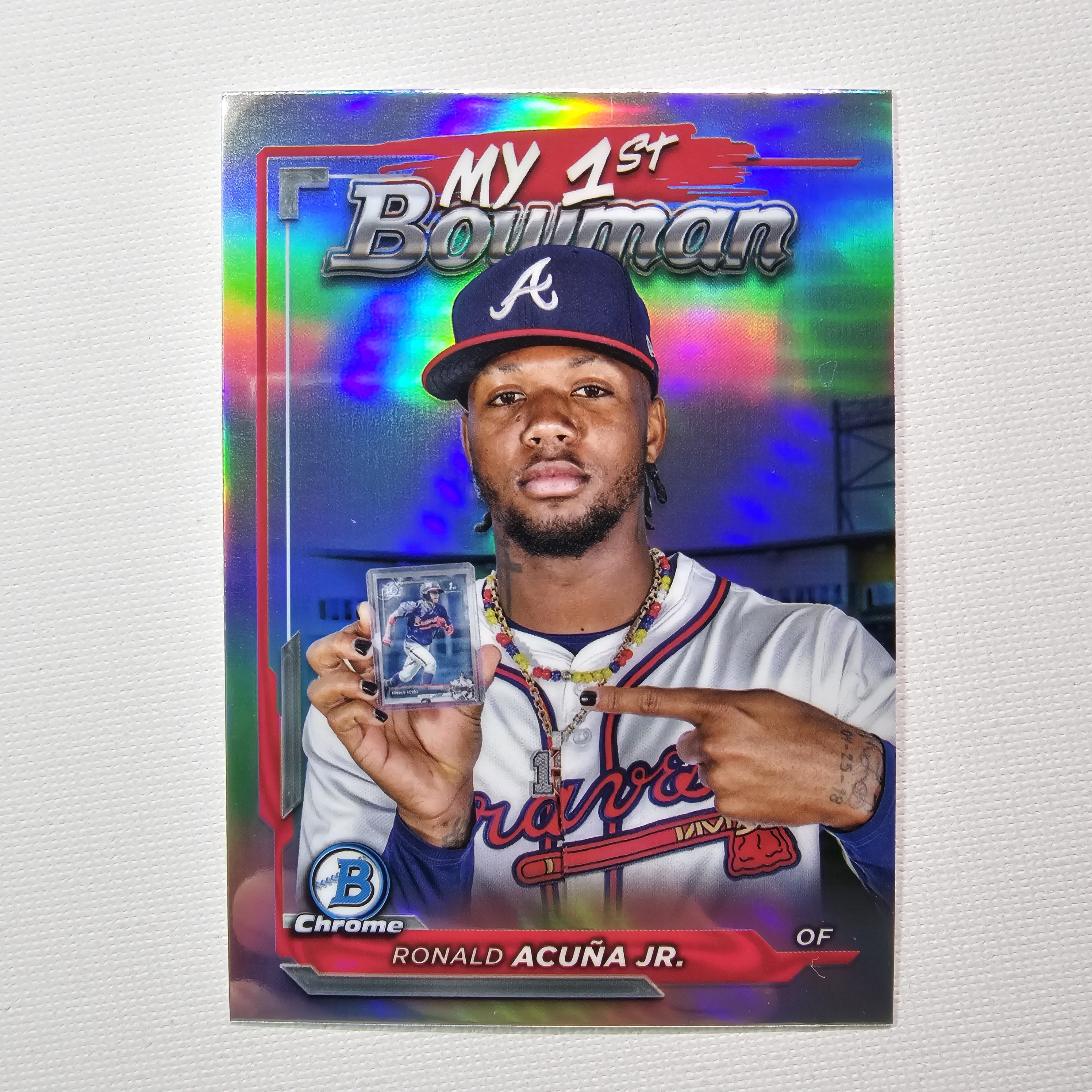 2024 Bowman Chrome Ronald Acuna Jr. My 1st Bowman #M1B-8 로날드 아쿠나 야구카드 / MLB-12