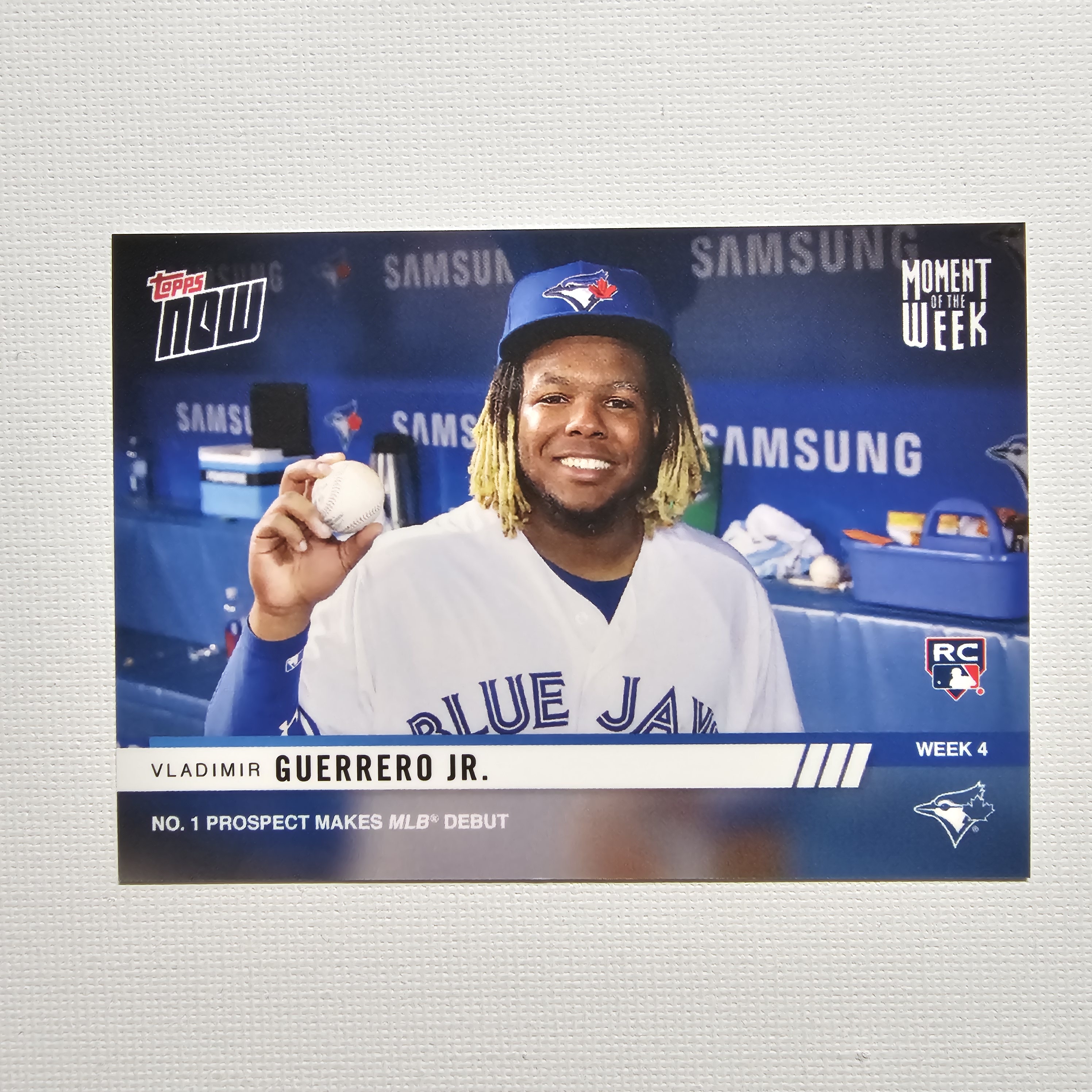 2019 Topps Now Moment of the Week Vladimir Guerrero Jr Rookie RC 블라디미르 게레로 주니어 야구카드 / MLB-38