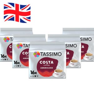 16캡슐 10팩 160회분 타시모 코스타 아메리카노 Tassimo Costa Americano Coffee Pods
