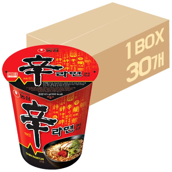 농심 신라면 소컵라면 65g 30개