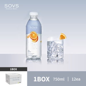 SOVS Essence Water 오렌지엘더플라워 1박스, 750ml 12개입
