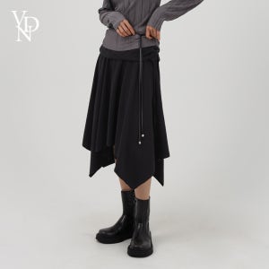 자체제작 여성 언발란스 밴딩 스커트 레이어드 치마 숏기장 롱기장 무지 치마바지