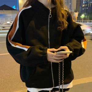 여자 자켓 봄 가을 겨울 재킷 간절기 긴팔 환절기 외투 배색 라인 포인트 데일리 캐쥬얼