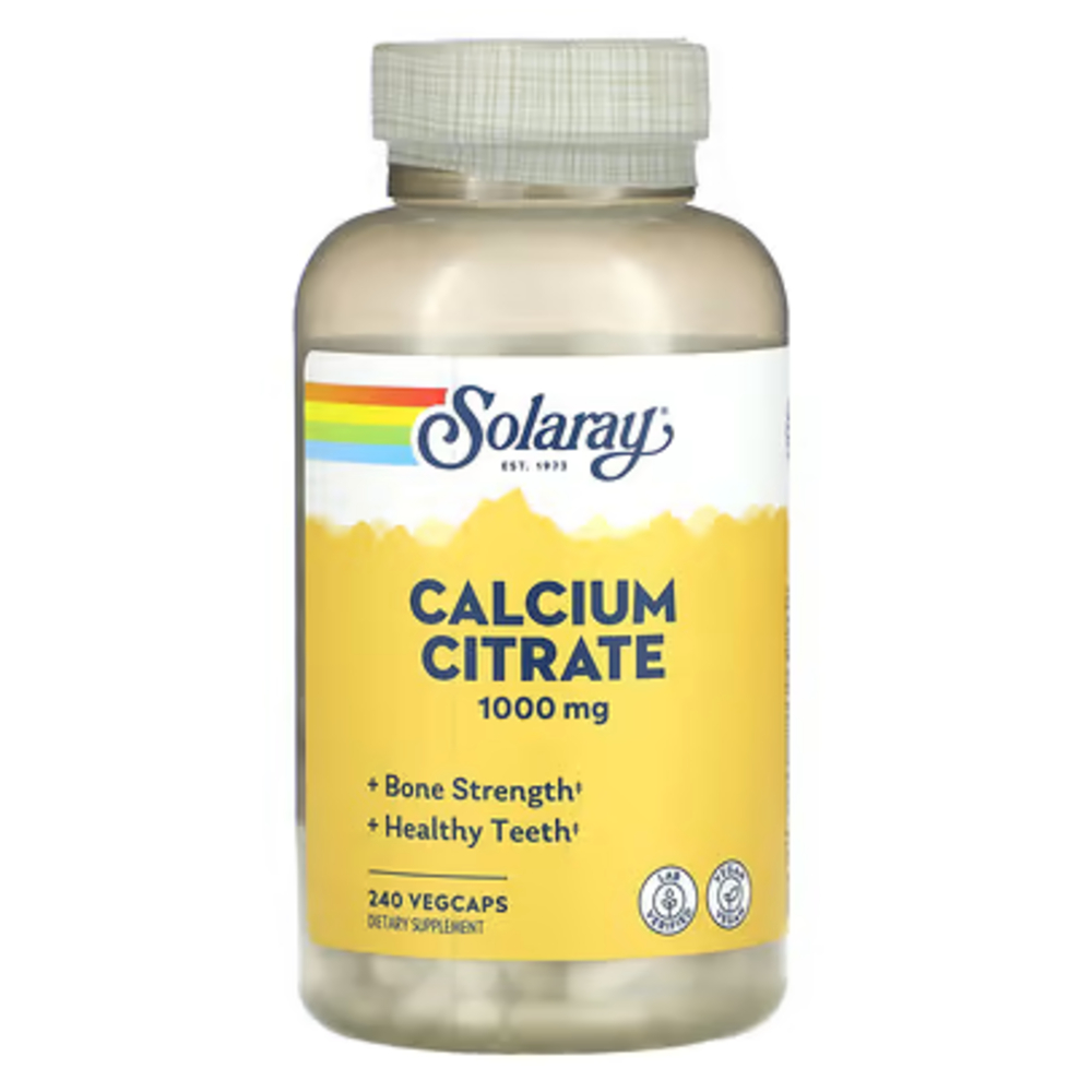 솔라레이 <b>칼슘시트레이트 1000mg</b> 탄산칼슘 구연산칼슘 240정