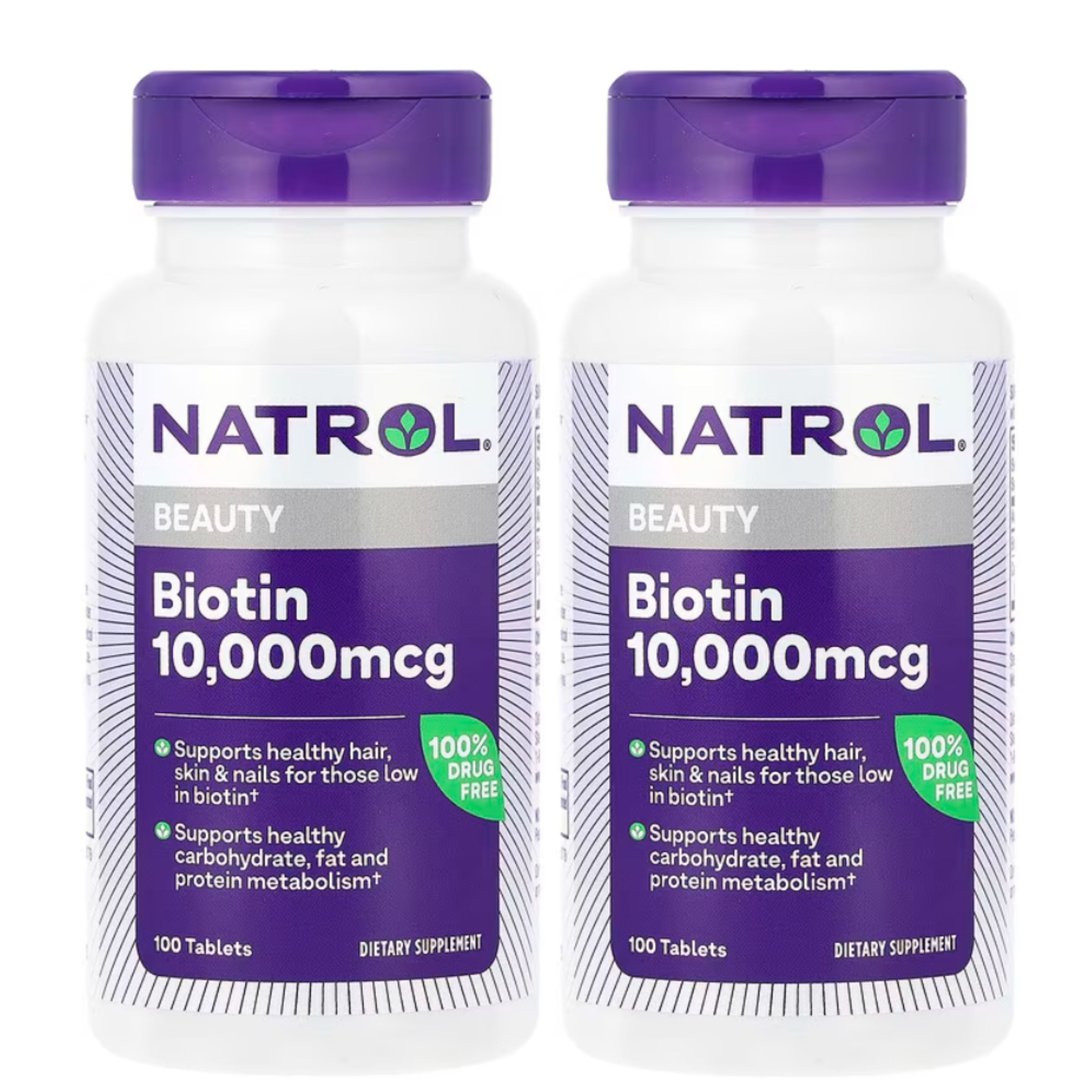 2통 나트롤 뷰티 비오틴 10000mcg 100타블릿