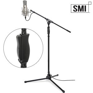 SMI MS-30A 원터치 높이조절 T자 일자형 콘덴서 붐 마이크스탠드 방송용 거치대