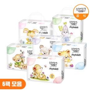 [사이즈 선택] 나비잠 기저귀 매직소프트 밴드 6팩