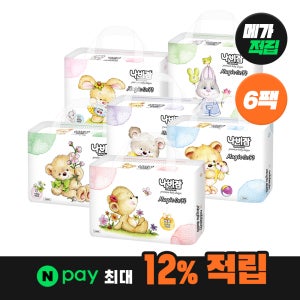 [메가적립] 나비잠 기저귀 매직소프트 밴드 6팩 / 사이즈 선택
