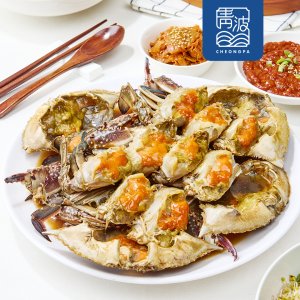 간장게장 암꽃게 절단 국내산 알 100% 있는 1kg 4마리 청파 날아라꽃게